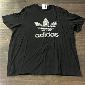 Adidas Camo Camouflage T Shirt black Mens Size XXL